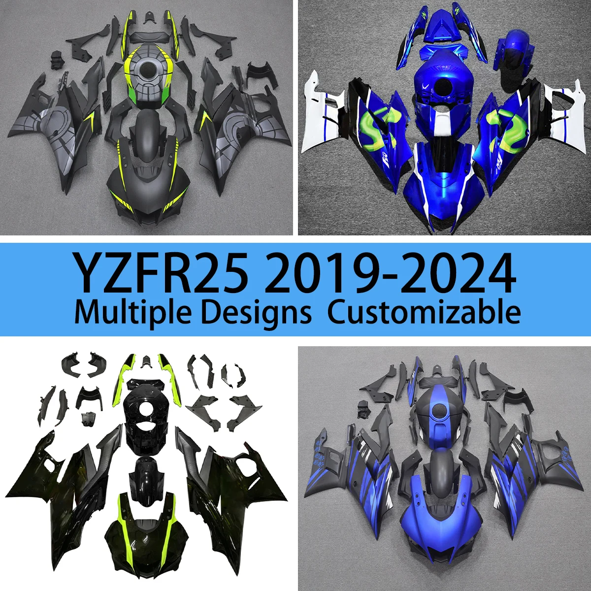 Комплект обтекателей ABS YZF R25 2019 2020 2021 2022 2023 2024, обтекатели, комплект кузова мотоцикла для YAMAHA YZFR25 19-24
Комплект обтекателей ABS YZF R25 2019 2020 2021 2022 2023 2024, обтекатели, комплект кузова мотоцикла для YAMAHA YZFR25 19-24