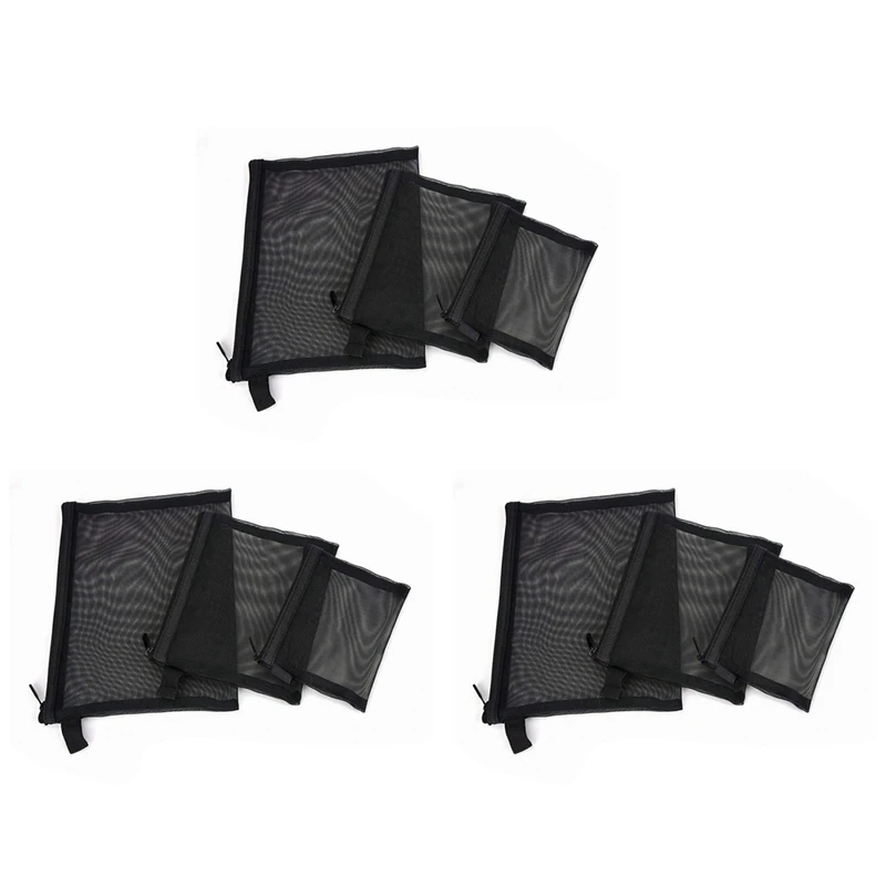 Hot Kf-Zipper Mesh Bags, Pack Of 9 (S/M/L), Beauty Makeup Cosmetic Accessories Organizer, Travel Toiletry Kit Set Pouch, Black
Hot Kf-Zipper Mesh Bags, Pack Of 9 (S/M/L), Beauty Makeup Cosmetic Accessories Organizer, Travel Toiletry Kit Set Pouch, Black