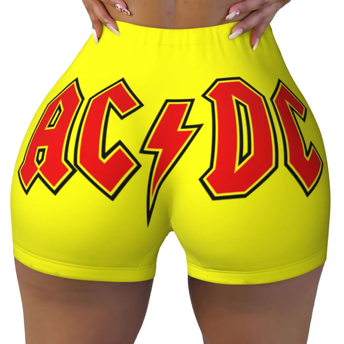 Женские шорты для йоги в стиле рок AC/DC для тренировок в стиле хэви-метал с ремешком, спортивные шорты для спортзала, волейбола, байкера
Женские шорты для йоги в стиле рок AC/DC для тренировок в стиле хэви-метал с ремешком, спортивные шорты для спортзала, волейбола, байкера