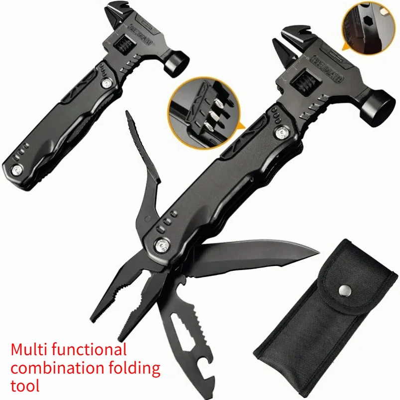 Outdoor Multifunctional Stainless Steel Adjustable Folding Wrench Combination Pliers EDC Portable Hiking Screwdriver Tool
Outdoor Multifunctional Stainless Steel Adjustable Folding Wrench Combination Pliers EDC Portable Hiking Screwdriver Tool