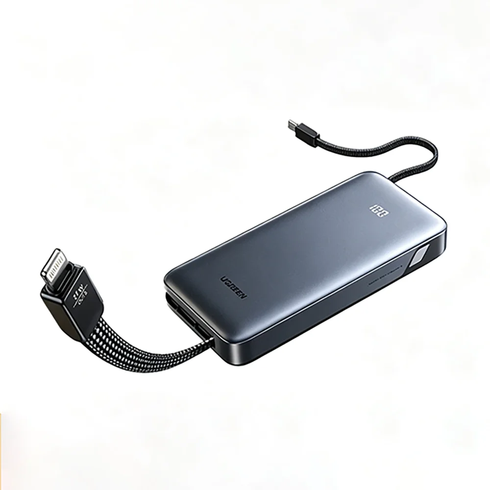 UGREEN 20000mAh Power Bank 30W Fast Charging Built-in Dual Cable MFi Certified Portable Charger for iPhone 17 Xiaomi
UGREEN 20000mAh Power Bank 30W Fast Charging Built-in Dual Cable MFi Certified Portable Charger for iPhone 17 Xiaomi