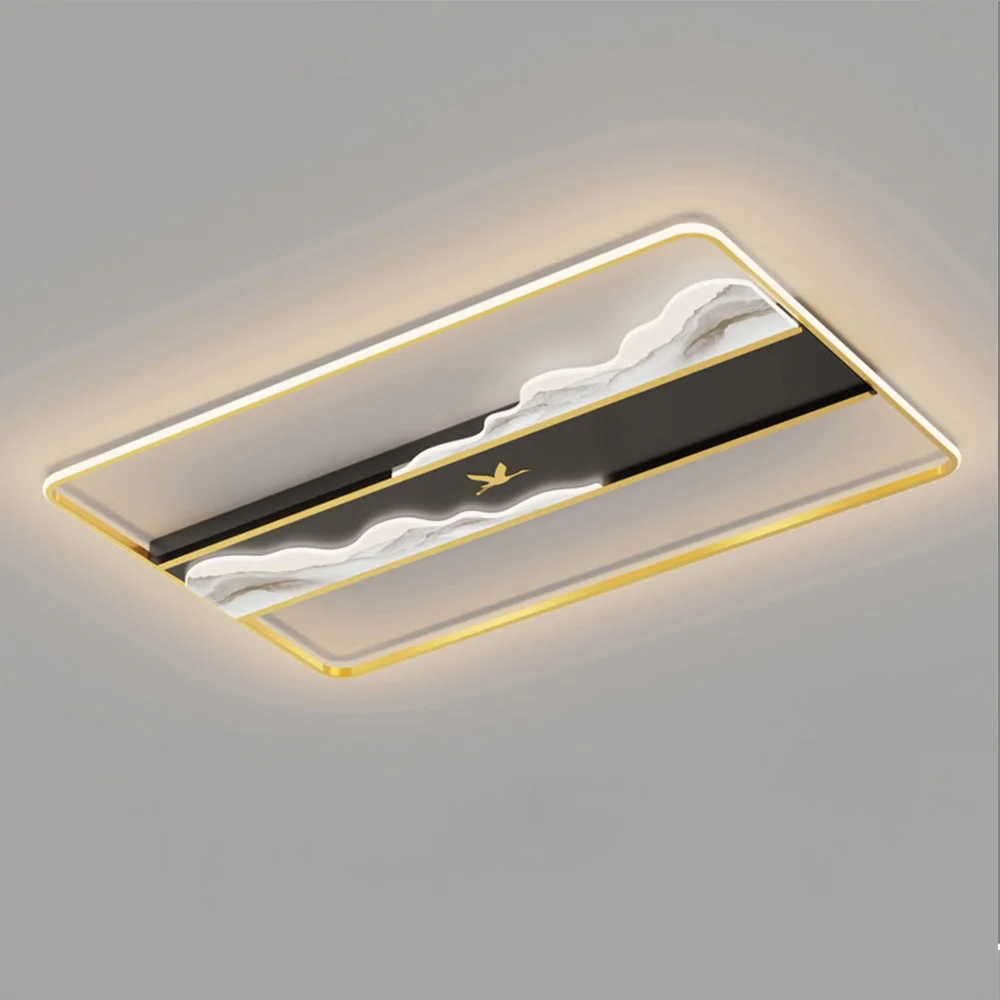 Modern LED Pendant Light Golden NewChinese Lighting Living Room Study Light Indoor Light Foyer Rectangular Pendant Light Fixture
Modern LED Pendant Light Golden NewChinese Lighting Living Room Study Light Indoor Light Foyer Rectangular Pendant Light Fixture