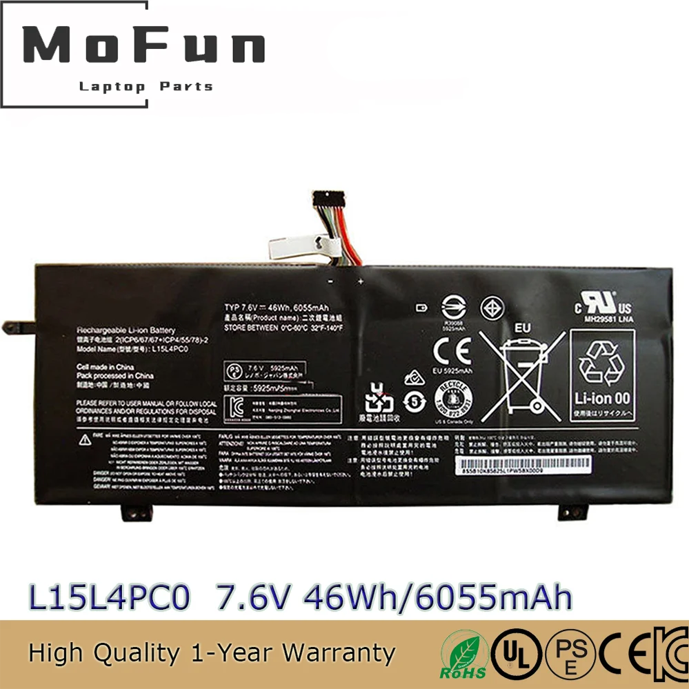 Оригинальный аккумулятор для ноутбука L15L4PC0 7,6 В 46 Втч для Lenovo IdeaPad 710S-13ISK Xiaoxin Air 13 L15M4PC0
Оригинальный аккумулятор для ноутбука L15L4PC0 7,6 В 46 Втч для Lenovo IdeaPad 710S-13ISK Xiaoxin Air 13 L15M4PC0