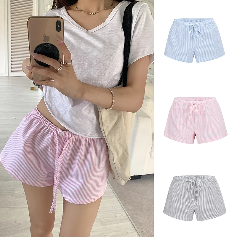 MosesQueen Casual Stripe Belted Low Waist Drawstring Women's Shorts Summer Cotton Polyester Straight Leg Pants
MosesQueen Casual Stripe Belted Low Waist Drawstring Women's Shorts Summer Cotton Polyester Straight Leg Pants