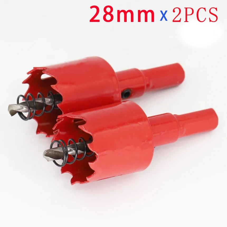 2pcs 28/50mm Hole Saw, Bimetallic Woodworking and Plastic Cutting Tool, Core Drill Bit, Hole Cutter with Carbide Tip
2pcs 28/50mm Hole Saw, Bimetallic Woodworking and Plastic Cutting Tool, Core Drill Bit, Hole Cutter with Carbide Tip