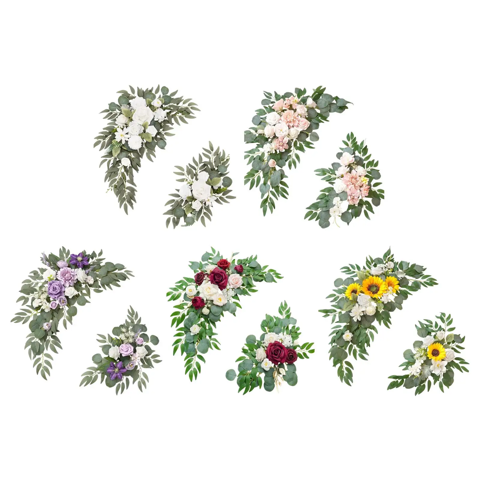 Set of 2 Wedding Arch Flower Door Lintel Rustic Decor Reception Background Green Wall Theme Arrangement
Set of 2 Wedding Arch Flower Door Lintel Rustic Decor Reception Background Green Wall Theme Arrangement