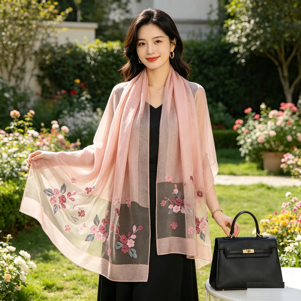 Fashion Peony Flower Organza Long Scarf Women Elegant Shawl Wrap Headscarf Bandanas Headband Bufanda Head Wrap Turbante Mujer
Fashion Peony Flower Organza Long Scarf Women Elegant Shawl Wrap Headscarf Bandanas Headband Bufanda Head Wrap Turbante Mujer
