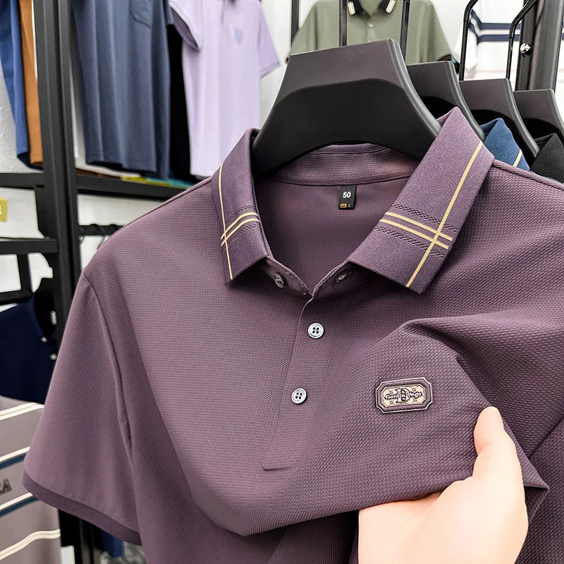 Luxury Brand Designer Men's Summer 2024 New Embroidered Silk Trend Business Polo Shirt Breathable Split T-Shirt Top Men's Wear
Luxury Brand Designer Men's Summer 2024 New Embroidered Silk Trend Business Polo Shirt Breathable Split T-Shirt Top Men's Wear