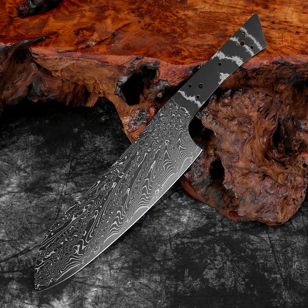 RHON 7inch DIY Santoku Knife Blade Full Tang SharpBlack Damascus Steel Japanese Kitchen Meat Slicing Blank Knives Without Handle
RHON 7inch DIY Santoku Knife Blade Full Tang SharpBlack Damascus Steel Japanese Kitchen Meat Slicing Blank Knives Without Handle