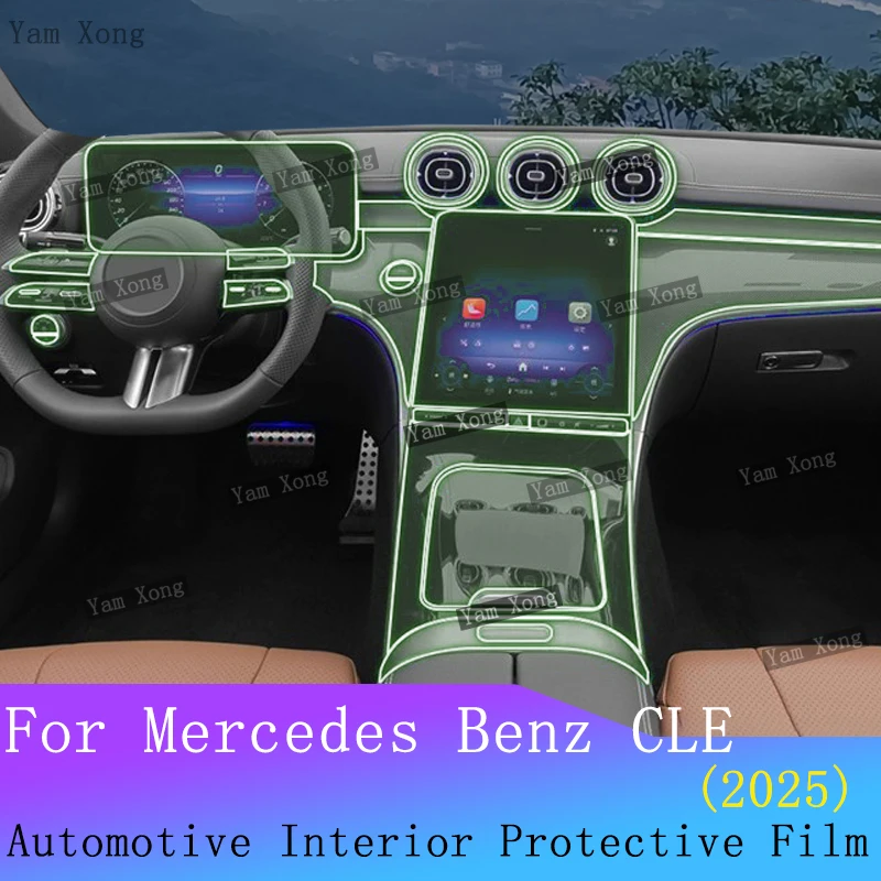 For Mercedes-Benz CLE Coupe C236 Car Full set interior film navigation TPU protector film GPS LCD Screen Transparent AntiScratch
For Mercedes-Benz CLE Coupe C236 Car Full set interior film navigation TPU protector film GPS LCD Screen Transparent AntiScratch