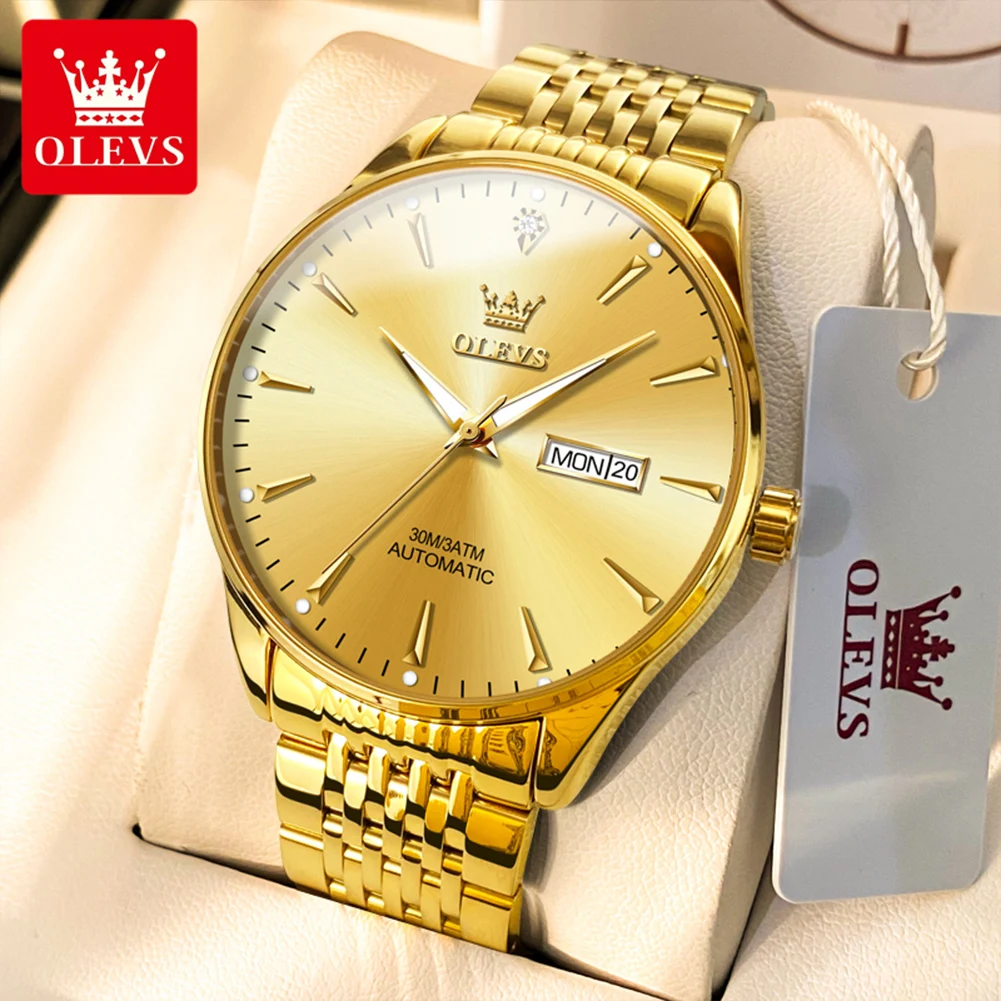 OLEVS 6635, лучшие мужские часы, оригинальные автоматические механические часы для мужчин, роскошные деловые мужские часы из нержавеющей стали с двойным календарем
OLEVS 6635, лучшие мужские часы, оригинальные автоматические механические часы для мужчин, роскошные деловые мужские часы из нержавеющей стали с двойным календарем