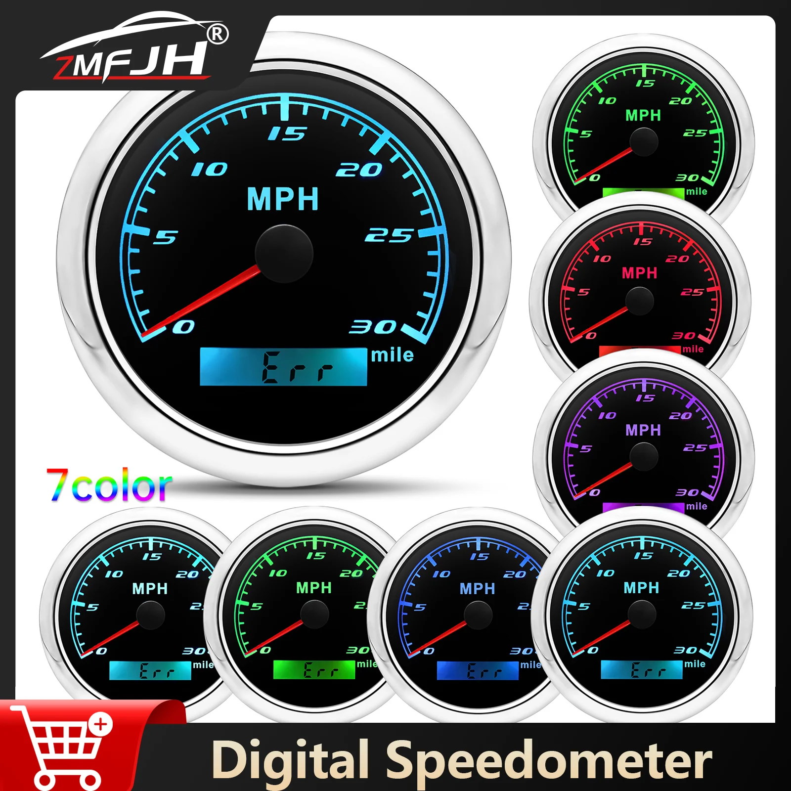 7-цветная подсветка, спидометр, 30/60/120 миль в час, 85 мм, измеритель скорости, водонепроницаемый индикатор для морского автомобиля, лодки, яхты, 12 В 24 В
7-цветная подсветка, спидометр, 30/60/120 миль в час, 85 мм, измеритель скорости, водонепроницаемый индикатор для морского автомобиля, лодки, яхты, 12 В 24 В