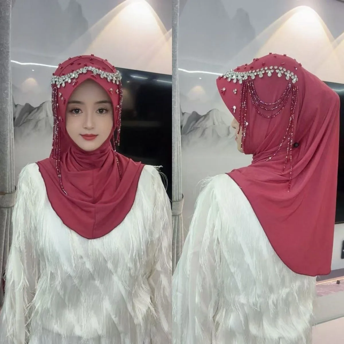 Hijab Muslim Women Shawl Headscarf Luxury Tassels Scarf Malaysia Prayer Kufi Islam Chiffon Turban 05578
Hijab Muslim Women Shawl Headscarf Luxury Tassels Scarf Malaysia Prayer Kufi Islam Chiffon Turban 05578
