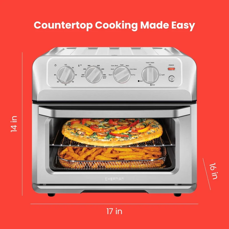 (UUX)Air Toaster Oven Combo, 7-In-1 Convection Countertop 20 Qt fryer, Cook a 10 Inch Pizza, Fry 2 lb. of Chicken Wings UQ
(UUX)Air Toaster Oven Combo, 7-In-1 Convection Countertop 20 Qt fryer, Cook a 10 Inch Pizza, Fry 2 lb. of Chicken Wings UQ