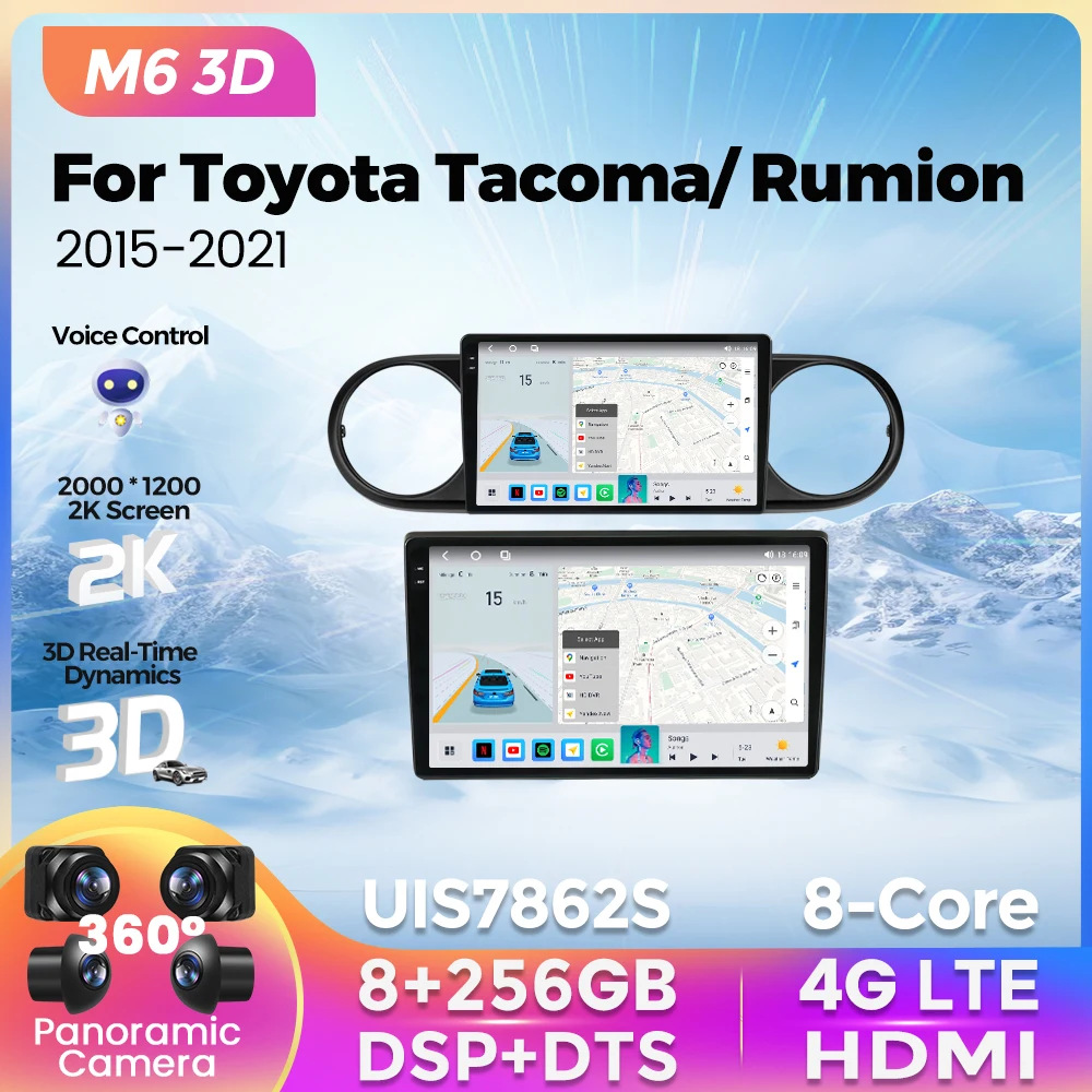 Новинка Автомагнитола M6 3D UI с 2K экраном для Toyota Tacoma Rumion 2015-2021 мультимедийный плеер GPS навигация для Carplay Android Авто BT
Новинка Автомагнитола M6 3D UI с 2K экраном для Toyota Tacoma Rumion 2015-2021 мультимедийный плеер GPS навигация для Carplay Android Авто BT