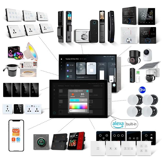 10.1 Inch Touch Screen Tuya Smart Home Gateway Central Control Panel Zigbee Gateway Smart Music Center Panel With Built In Alexa
10.1 Inch Touch Screen Tuya Smart Home Gateway Central Control Panel Zigbee Gateway Smart Music Center Panel With Built In Alexa
