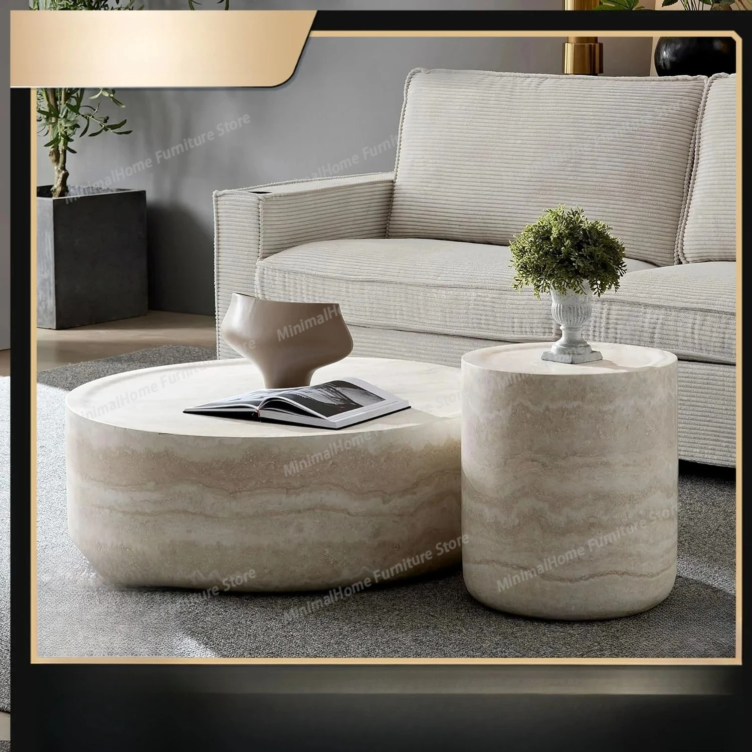 Круглый журнальный столик из искусственного мрамора, столики с текстурой травертина, приставные столики из стекловолокна для гостиной и офиса, кофейный столик
Круглый журнальный столик из искусственного мрамора, столики с текстурой травертина, приставные столики из стекловолокна для гостиной и офиса, кофейный столик