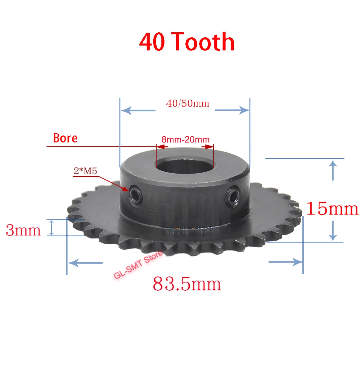 1Pcs 04C Chain Gear 27-40 Tooth 45# Steel 5mm-18mm Bore Industrial Sprocket Wheel Motor Chain Drive Sprocket
1Pcs 04C Chain Gear 27-40 Tooth 45# Steel 5mm-18mm Bore Industrial Sprocket Wheel Motor Chain Drive Sprocket