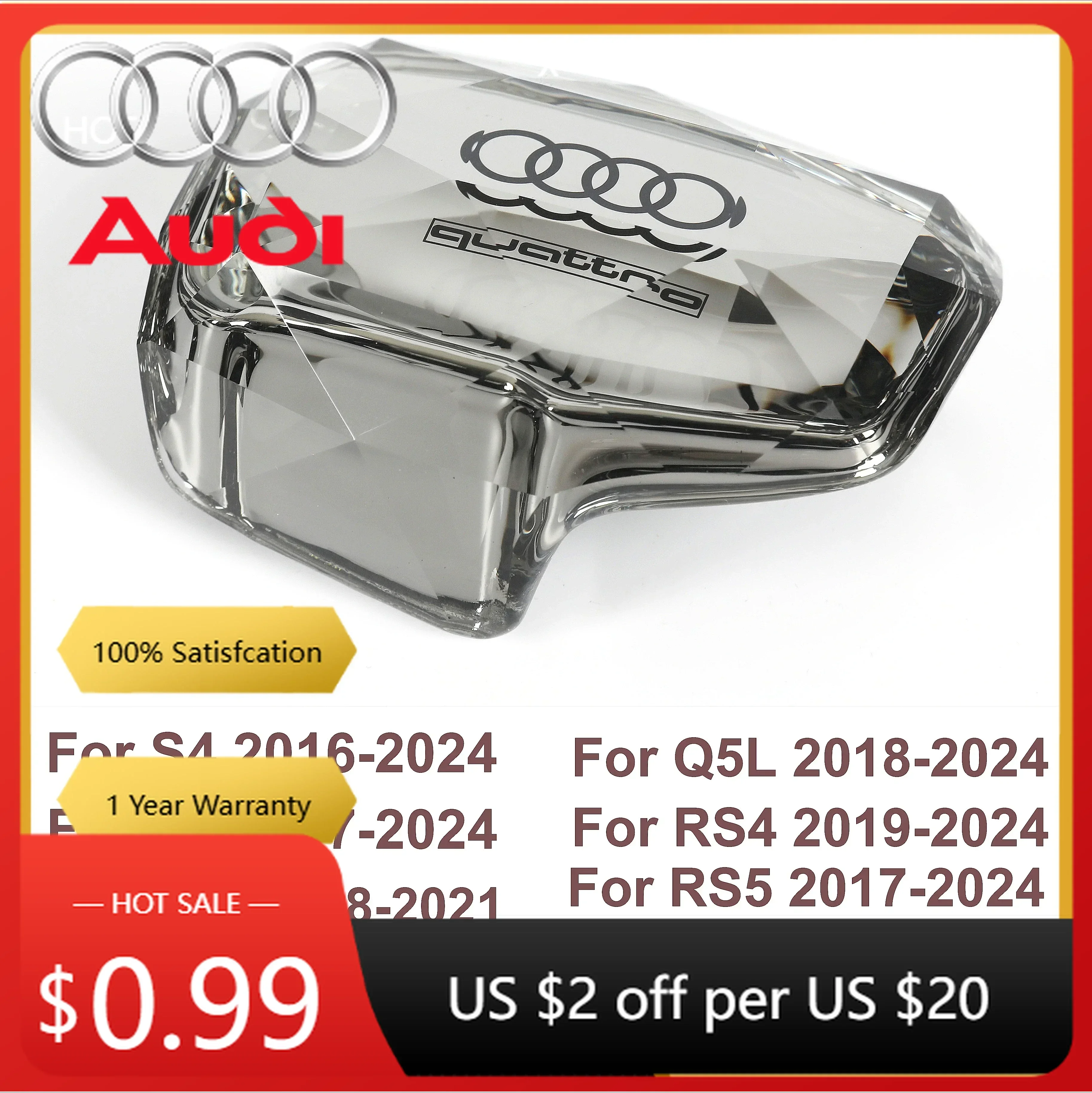 Накладка на ручку переключения передач (хрусталь) для Audi (правый руль, RHD) – для Audi S4, S5, Q7, A4, Q5, RS4, RS5, A5
Накладка на ручку переключения передач (хрусталь) для Audi (правый руль, RHD) – для Audi S4, S5, Q7, A4, Q5, RS4, RS5, A5