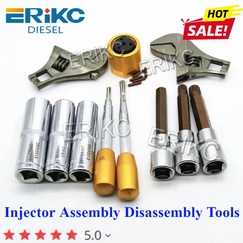 ERIKC E1024100 Common Rail Injector Repair Kit 11-Pieces CR Injector Nozzle Assembly Disassembly Tools
ERIKC E1024100 Common Rail Injector Repair Kit 11-Pieces CR Injector Nozzle Assembly Disassembly Tools