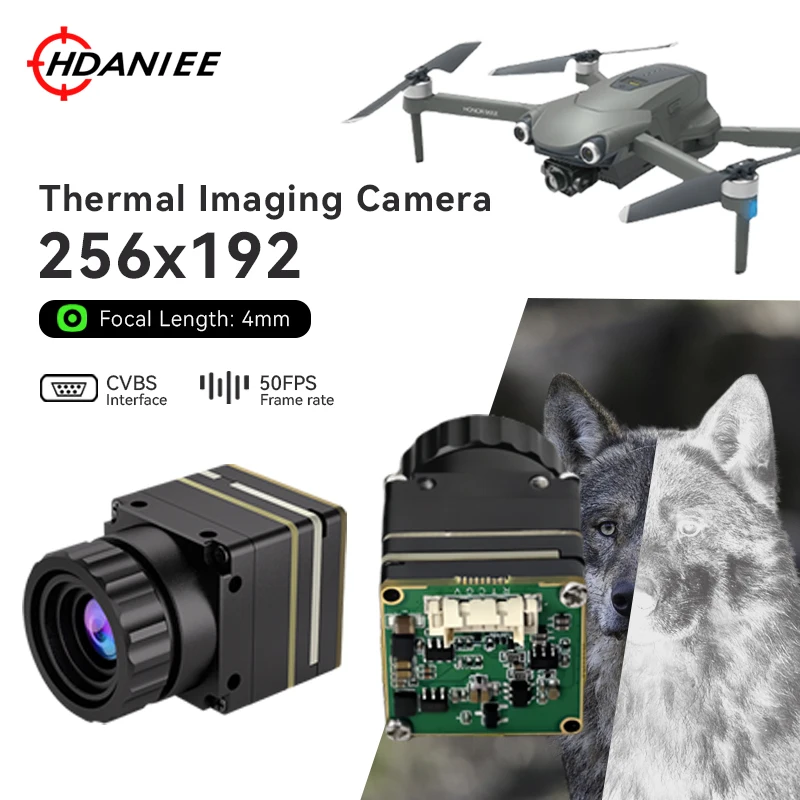 256x192 4mm Thermal Imaging Module CVBS Infrared Night Vision Camera With Metal Construction
256x192 4mm Thermal Imaging Module CVBS Infrared Night Vision Camera With Metal Construction