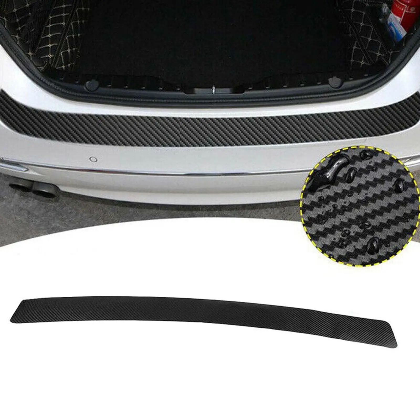 100cm Car Rear Trunk Bumper Carbon Fiber Sticker Anti-Collision Protection Cover Sill Guard Strip Decal Anti-Scratch Trunk D2K8
100cm Car Rear Trunk Bumper Carbon Fiber Sticker Anti-Collision Protection Cover Sill Guard Strip Decal Anti-Scratch Trunk D2K8