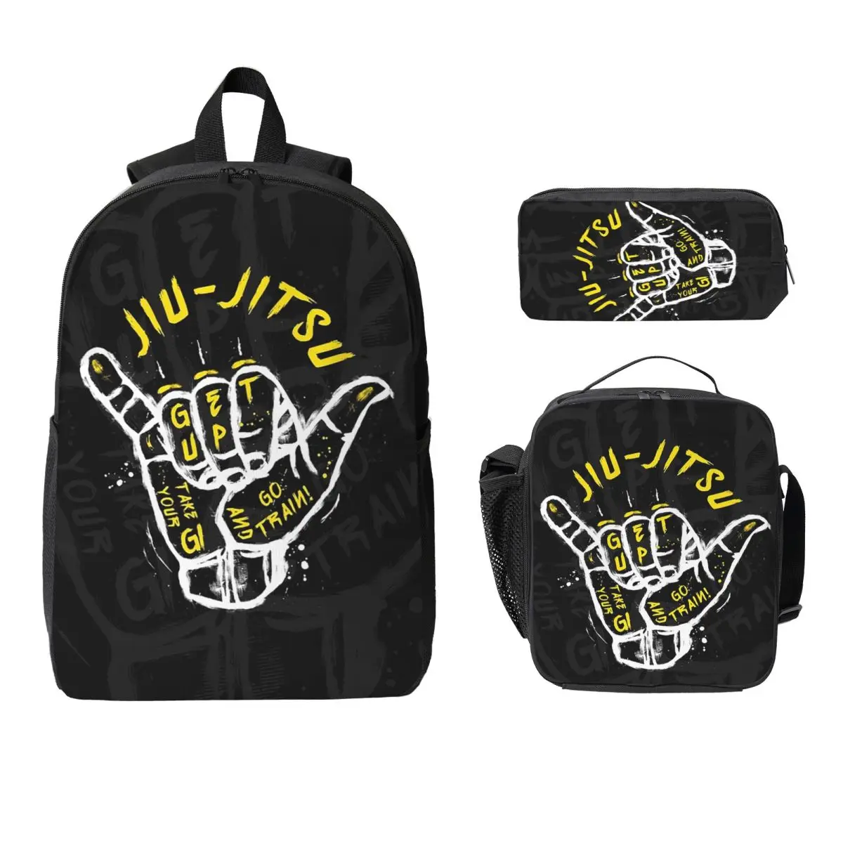 Jiu-jitsu. Go Train! 2 Backpack Student Boys Girls BookBag School Bag Computer Shoulder Bags 3ps Insulated Lunch Bag Pencil Case
Jiu-jitsu. Go Train! 2 Backpack Student Boys Girls BookBag School Bag Computer Shoulder Bags 3ps Insulated Lunch Bag Pencil Case