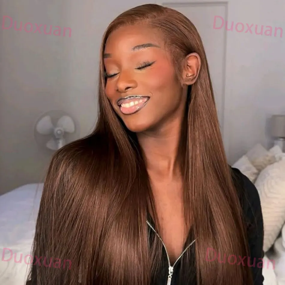 #4 Chocolate Brown 13x4 13x6 Hd Lace Frontal Wig Straight Human Hair Wigs 200% Density Brazilian Chocolate Brown Wig Human Hair
#4 Chocolate Brown 13x4 13x6 Hd Lace Frontal Wig Straight Human Hair Wigs 200% Density Brazilian Chocolate Brown Wig Human Hair