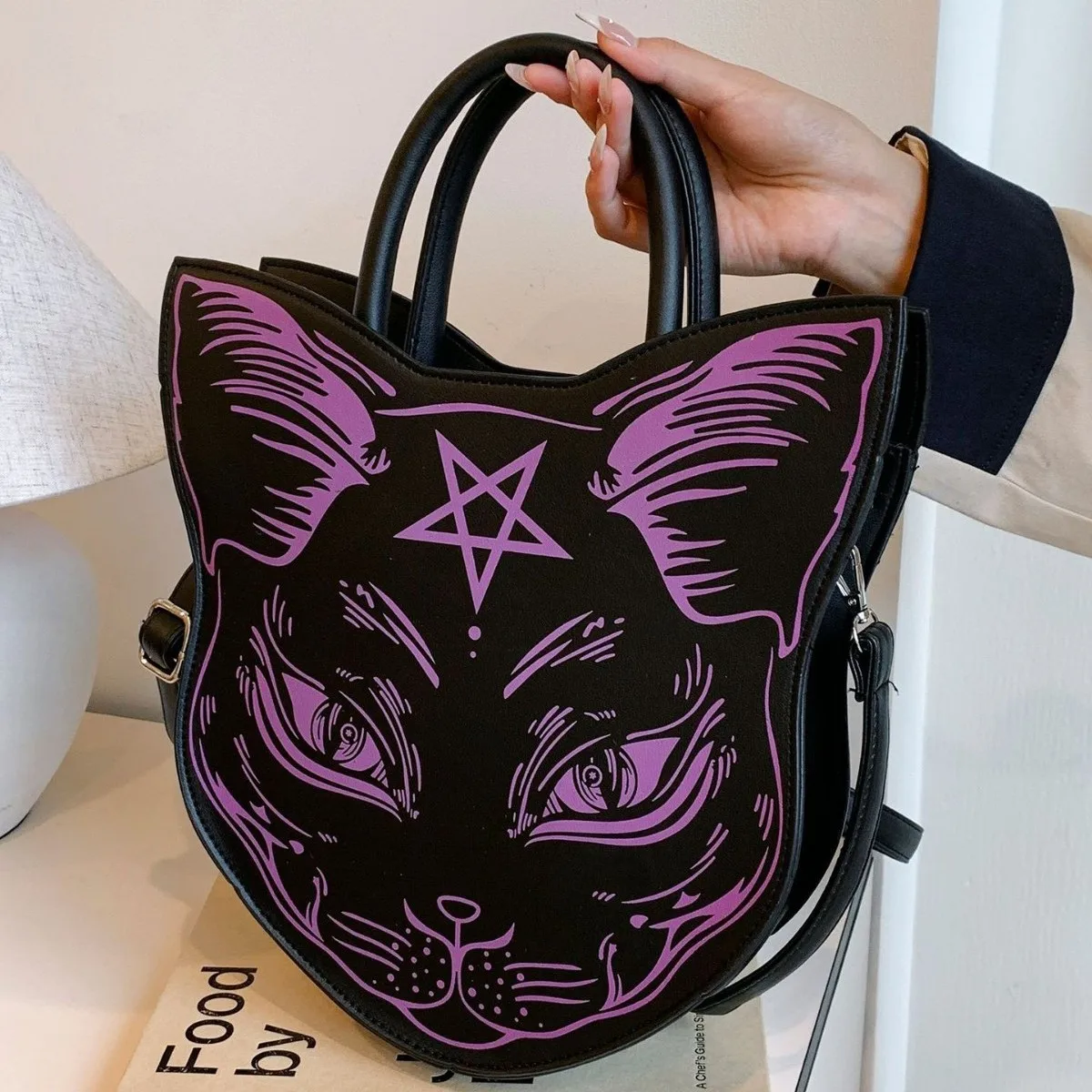 2025 New! Harajuku Style Dark Cat Crossbody Bag. Fashion Trendy Clutch with Punk Style Cat Face Design, Ideal for Halloween!
2025 New! Harajuku Style Dark Cat Crossbody Bag. Fashion Trendy Clutch with Punk Style Cat Face Design, Ideal for Halloween!