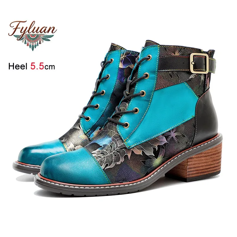 Fashion Coarse Heel Women's Short Boots Vintage Color Blocked Leather Buckle Side Zipper Ankle Ankle Autumn Winter Lady Shoes
Fashion Coarse Heel Women's Short Boots Vintage Color Blocked Leather Buckle Side Zipper Ankle Ankle Autumn Winter Lady Shoes