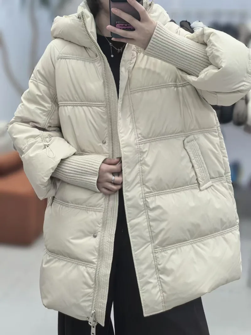 Зимний пуховик средней длины с капюшоном, женский пуховик на белом утином пуху на молнии, паркерские пуховики, женская толстая теплая водонепроницаемая верхняя одежда
Зимний пуховик средней длины с капюшоном, женский пуховик на белом утином пуху на молнии, паркерские пуховики, женская толстая теплая водонепроницаемая верхняя одежда