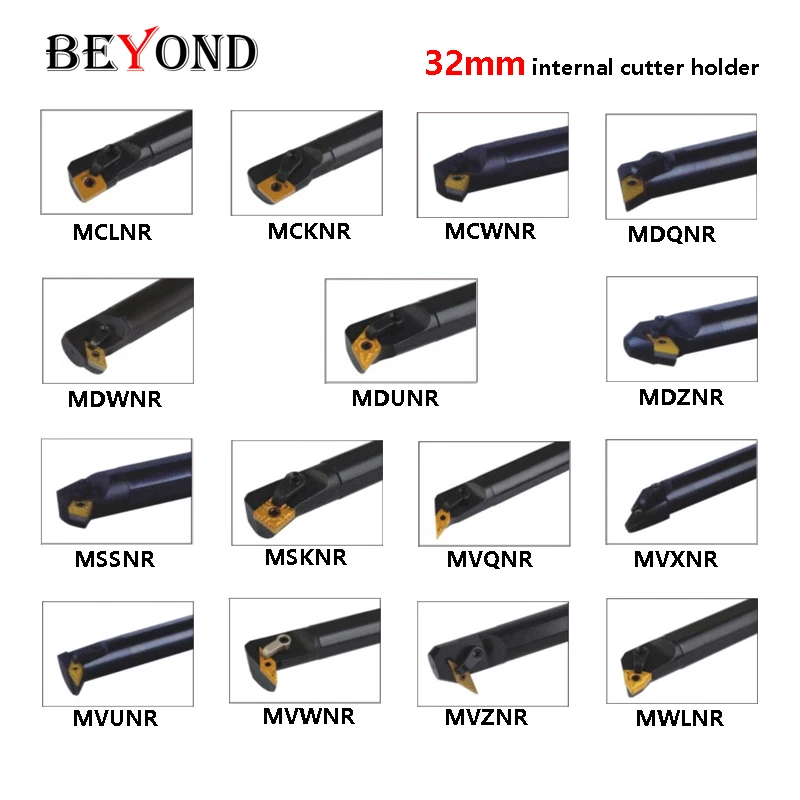 BEYOND MCLNR MCKNR MDWNR MDUNR MSSNR MTJNR MVUNR MWLNR 32mm Internal Turining Tool Holder CNC Cutter Shank MVZNR MDQNR MTUNR
BEYOND MCLNR MCKNR MDWNR MDUNR MSSNR MTJNR MVUNR MWLNR 32mm Internal Turining Tool Holder CNC Cutter Shank MVZNR MDQNR MTUNR