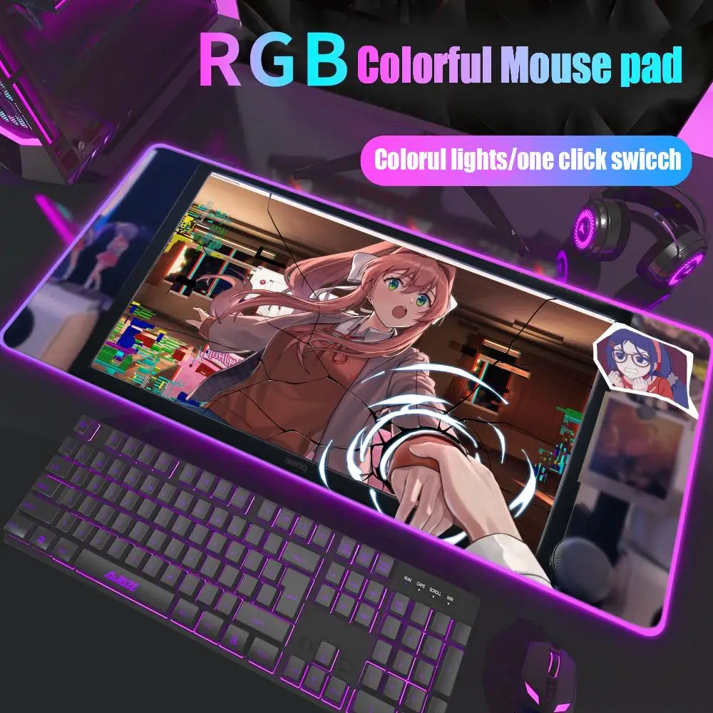 DDLC Just Monika Mouse Pad Gamer Rgb Desk Mat Back Light Led Mousepad Setup Gaming Accessories Deskmat Big Mousepepad Backlight
DDLC Just Monika Mouse Pad Gamer Rgb Desk Mat Back Light Led Mousepad Setup Gaming Accessories Deskmat Big Mousepepad Backlight