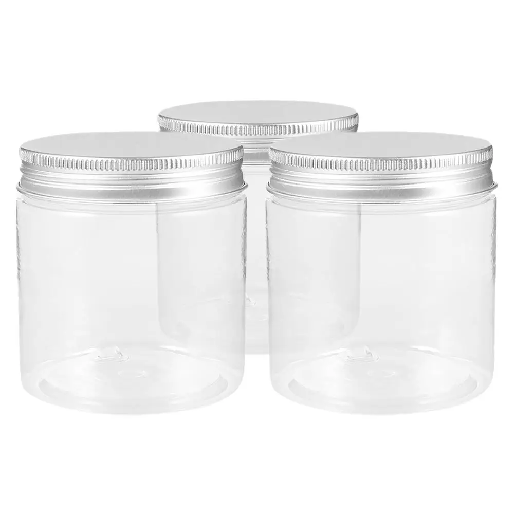 3 Pcs Household Aluminum Lid Mason Jars Honey Food Storage Containers Pet Plastic Small
3 Pcs Household Aluminum Lid Mason Jars Honey Food Storage Containers Pet Plastic Small