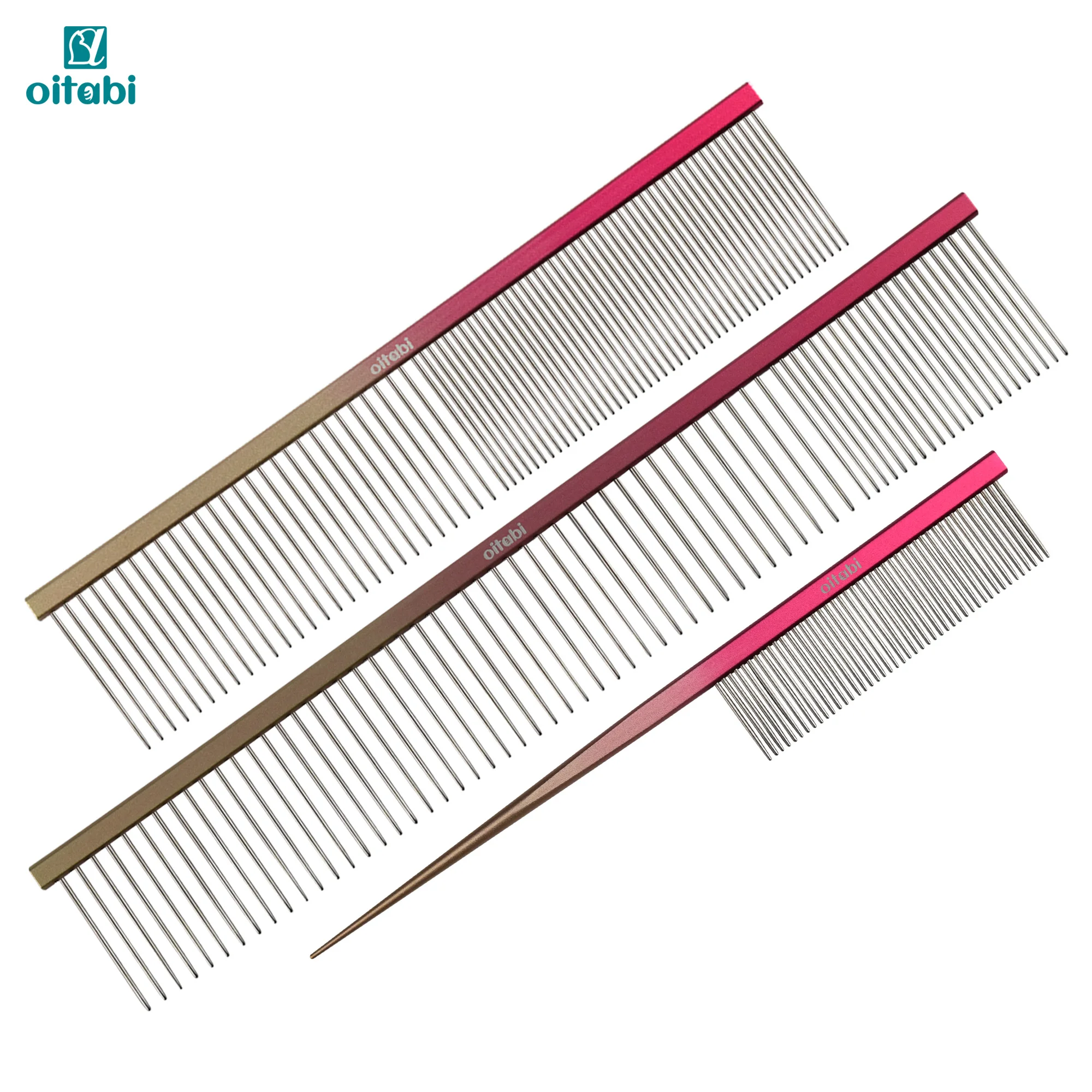 OITABI Professional Pet Grooming Comb, Gradient Pet Deluxe Pointed Tail Comb for Cat & Dog Styling Finishing and Fluffing Comb
OITABI Professional Pet Grooming Comb, Gradient Pet Deluxe Pointed Tail Comb for Cat & Dog Styling Finishing and Fluffing Comb