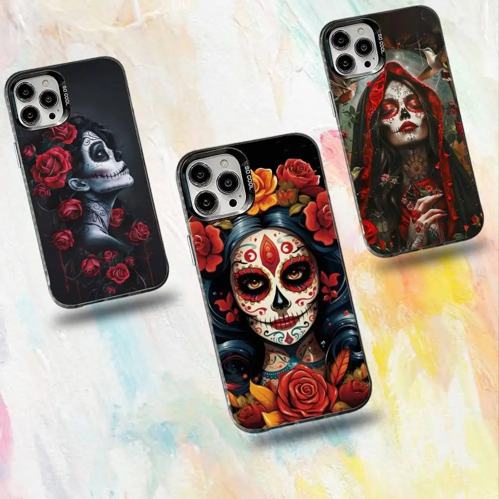 Mexican Catrina Skull Girl Phone Case For iPhone 16,15,14,13,12,11,Mini,Pro,SE,MAX White Matte Shockproof Cover
Mexican Catrina Skull Girl Phone Case For iPhone 16,15,14,13,12,11,Mini,Pro,SE,MAX White Matte Shockproof Cover