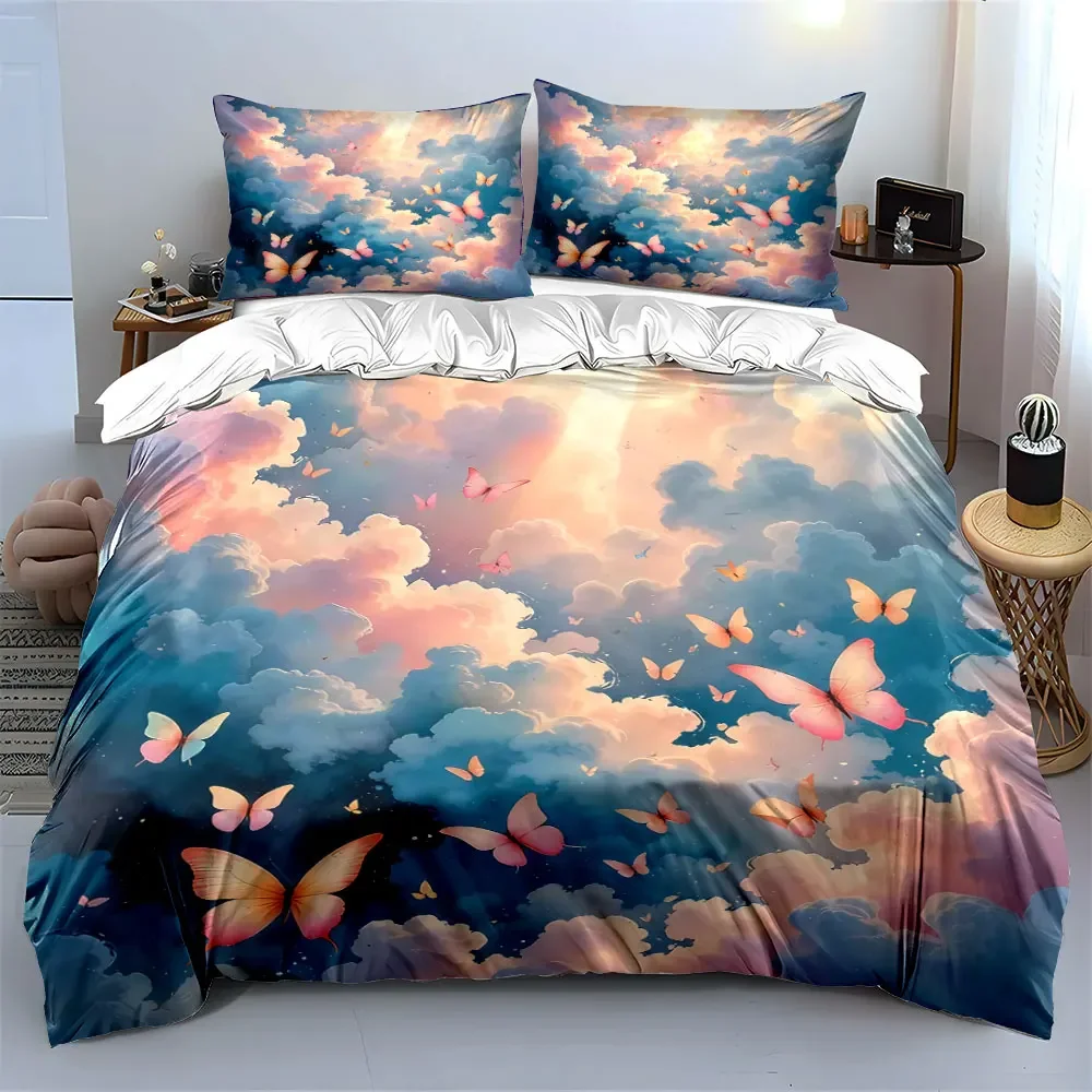 Butterfly Cloud Dreamy Decor Set Soft Comfortable Duvet Cover Bedding Set Included 1*Duvet Cover & 2*Pillowcases, gift
Butterfly Cloud Dreamy Decor Set Soft Comfortable Duvet Cover Bedding Set Included 1*Duvet Cover & 2*Pillowcases, gift