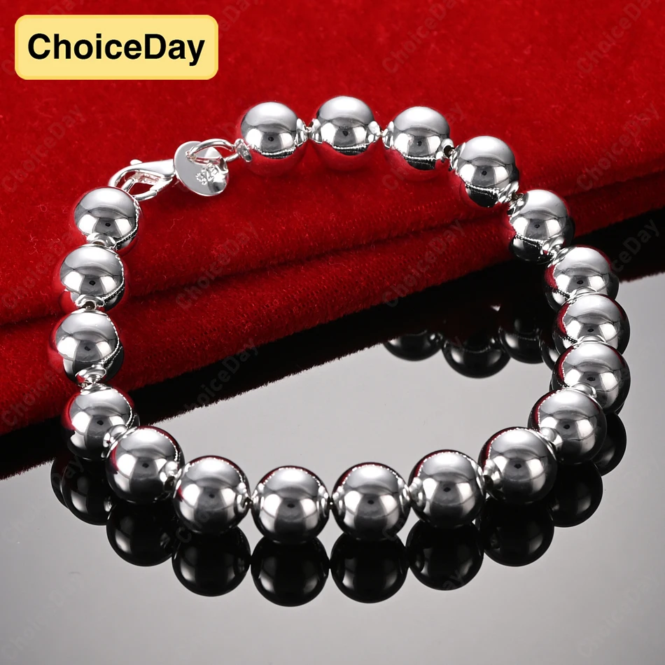 ChoiceDay 925 Sterling Silver 8 Inch 20cm Simple Large Round Bead Bracelet Men and Women Gift Party Accessories Jewelry
ChoiceDay 925 Sterling Silver 8 Inch 20cm Simple Large Round Bead Bracelet Men and Women Gift Party Accessories Jewelry