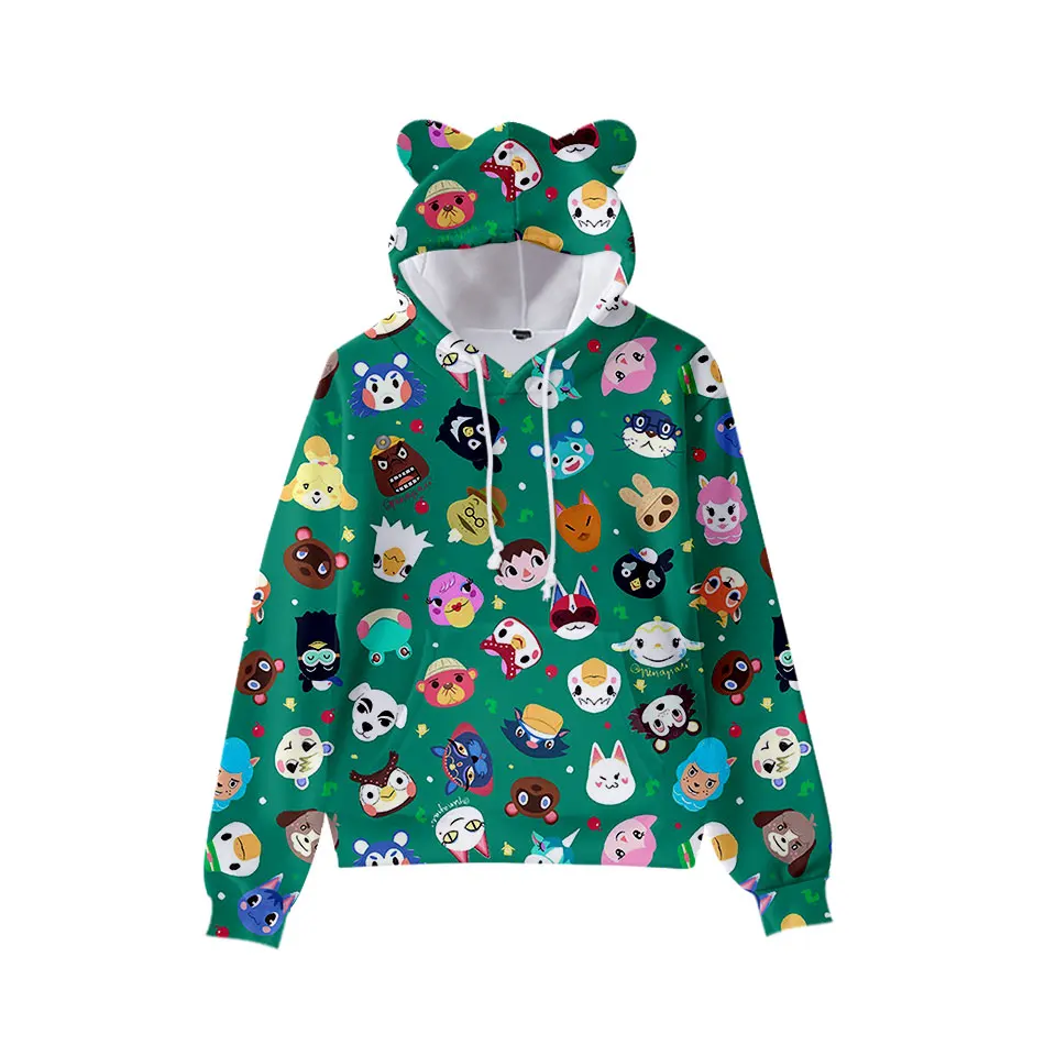 Hot Sale Children's Hoodies 3d Animal Cross Cat Ears Tops Tom Nook Leaf Hoodie Pullover Boys Girls Kids Teen Casual Sweatshirt
Hot Sale Children's Hoodies 3d Animal Cross Cat Ears Tops Tom Nook Leaf Hoodie Pullover Boys Girls Kids Teen Casual Sweatshirt