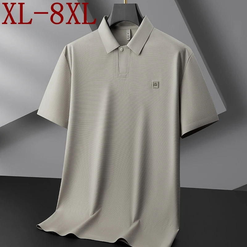 8XL 7XL 6XL 2025 New Summer High End Ice Silk Breathable Polo Shirt Man Tops Luxury Brand Mens Shirts Lapel Loose T-shirt Homme
8XL 7XL 6XL 2025 New Summer High End Ice Silk Breathable Polo Shirt Man Tops Luxury Brand Mens Shirts Lapel Loose T-shirt Homme