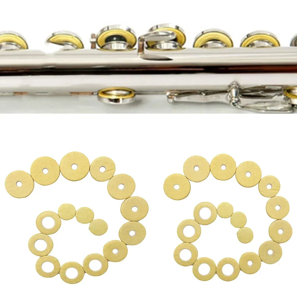 16/17 Set Flute Key Pads Yellow Cork Pad Leather Cushion Flute Pads Accessories For Woodwind Musical Instrument Replacement Part
16/17 Set Flute Key Pads Yellow Cork Pad Leather Cushion Flute Pads Accessories For Woodwind Musical Instrument Replacement Part
