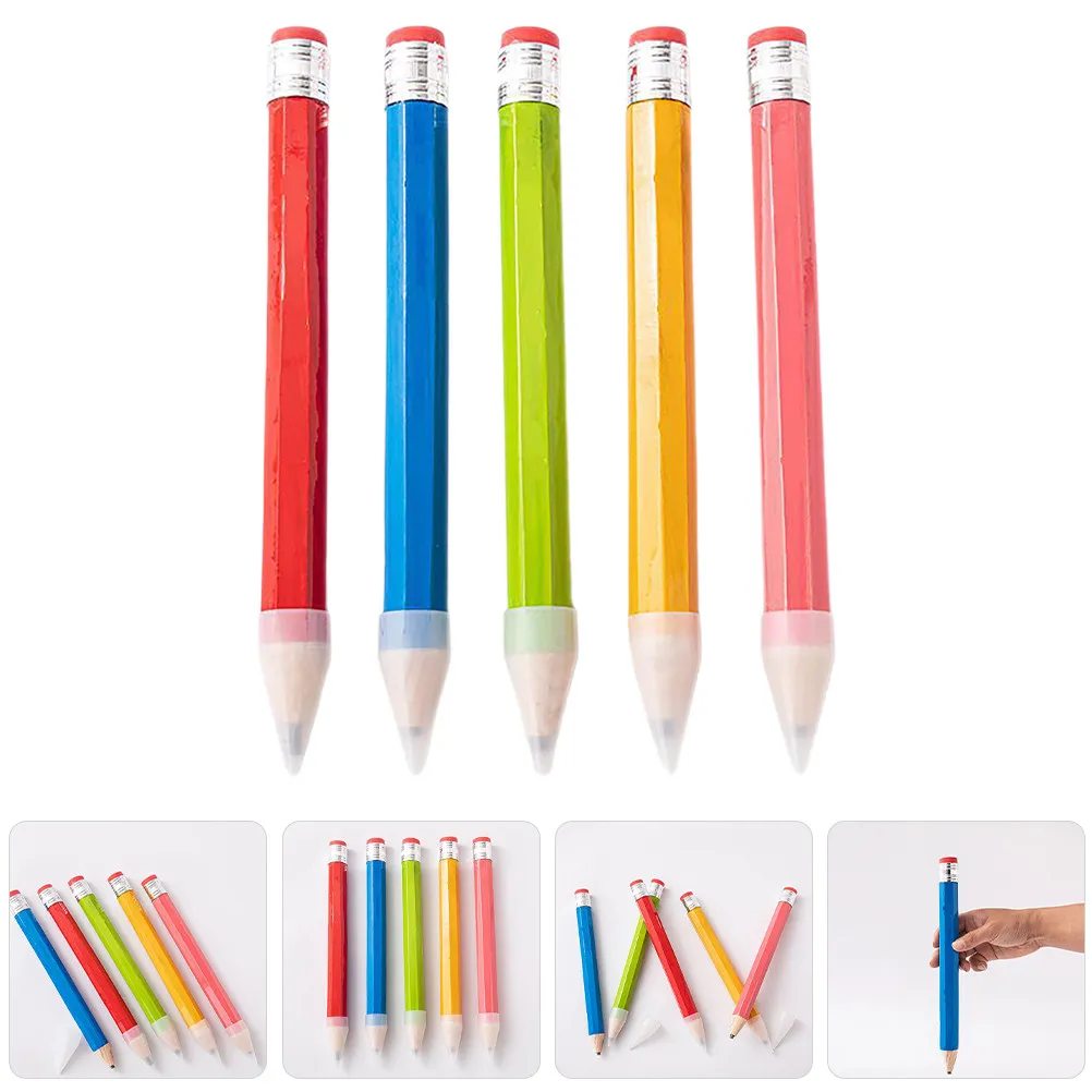 5Pcs Wooden Giant Jumbo Pencils Large Multicolor Coloring Pencils for Kids Back to School Party Decorations Graduation Photo
5Pcs Wooden Giant Jumbo Pencils Large Multicolor Coloring Pencils for Kids Back to School Party Decorations Graduation Photo