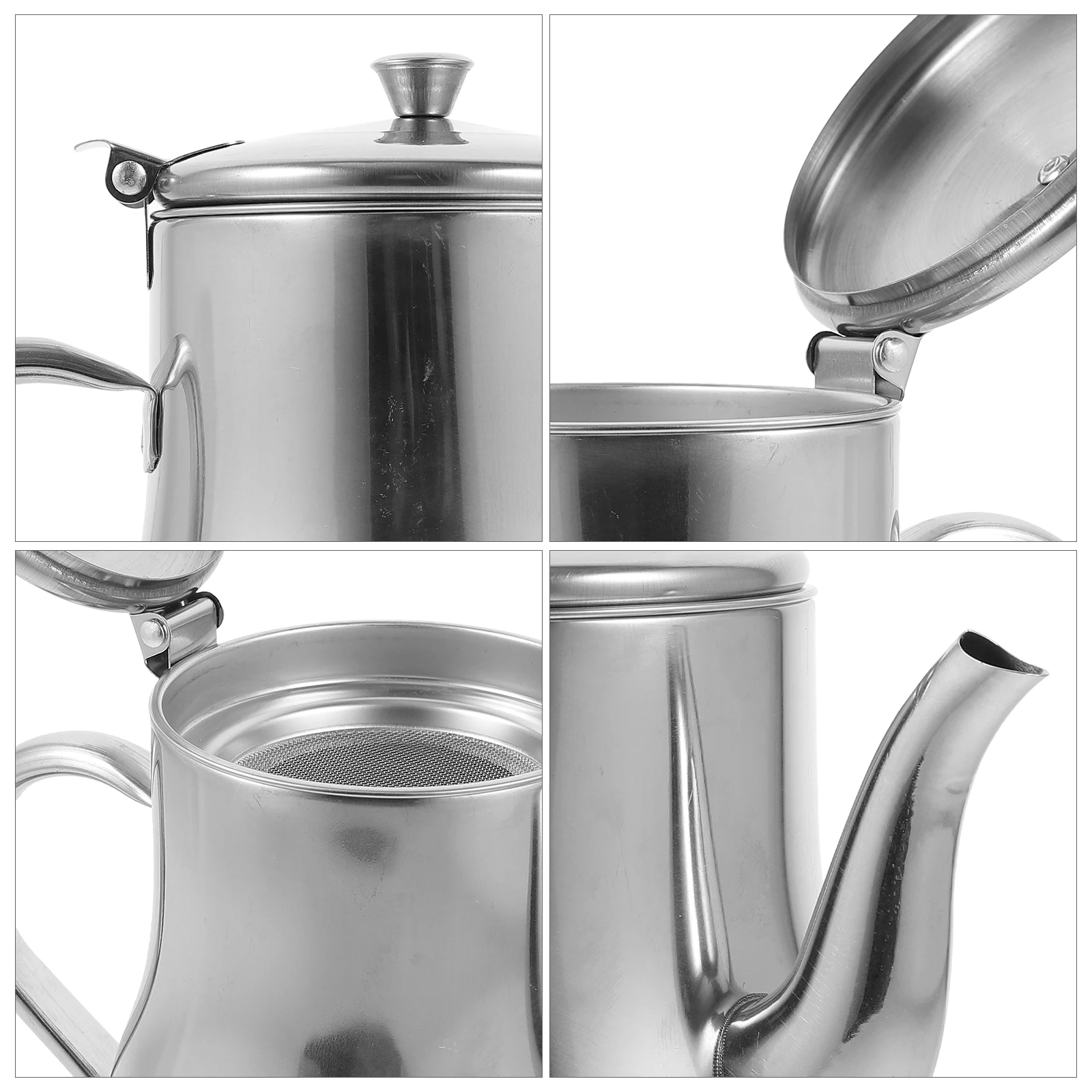 1pc Stainless Steel With Strainer Portable Storage Can For Kitchen Large Capacity Pot Cooking Oil Container Oil Storage
1pc Stainless Steel With Strainer Portable Storage Can For Kitchen Large Capacity Pot Cooking Oil Container Oil Storage
