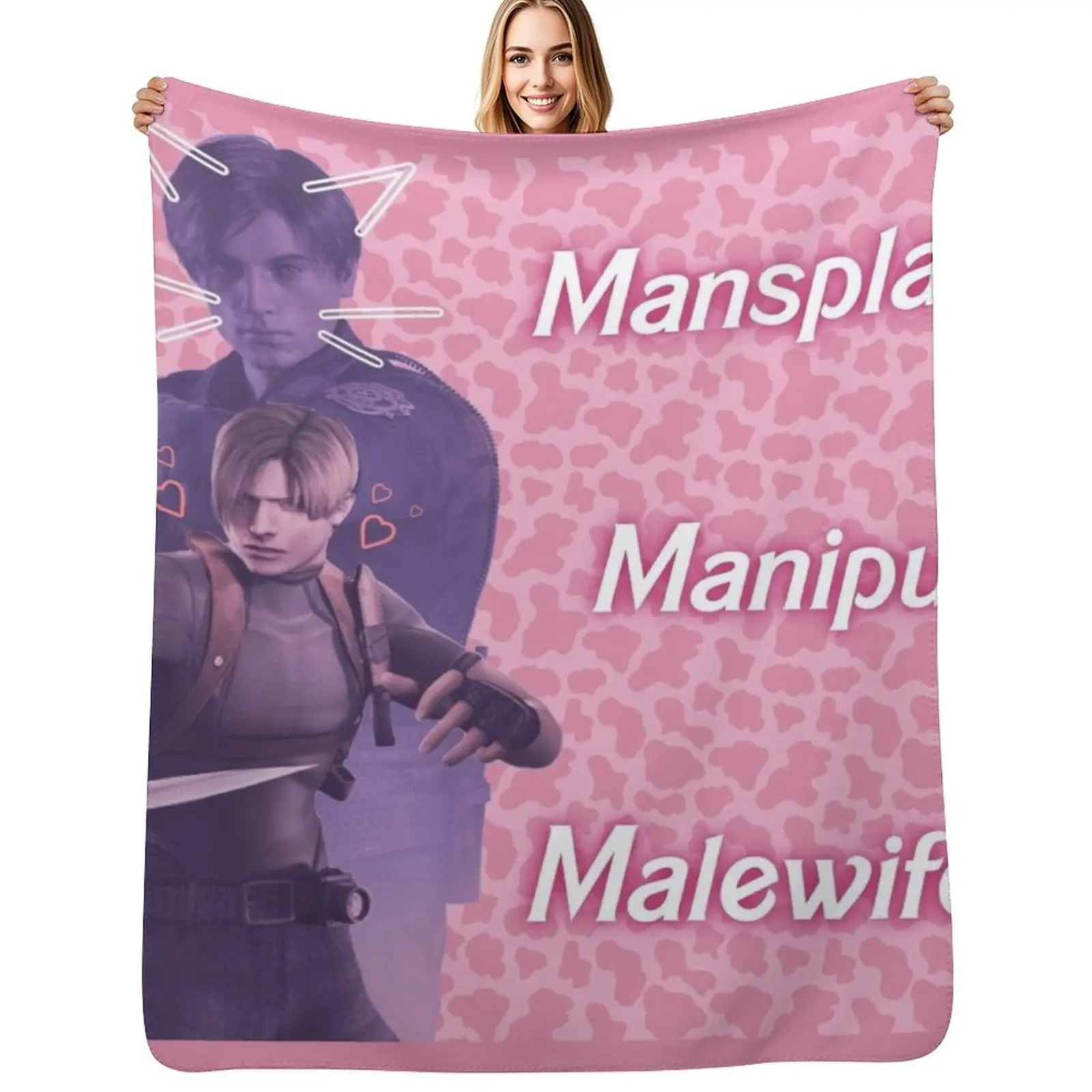 Mansplain, Manipulate, Malewife Leon (Cow) PINK VERSION Throw Blanket Soft Solid Color Blanket for Couch Bed
Mansplain, Manipulate, Malewife Leon (Cow) PINK VERSION Throw Blanket Soft Solid Color Blanket for Couch Bed
