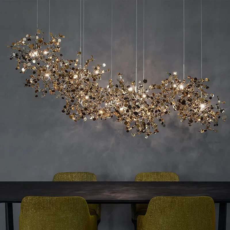 Modern Petal Pendant Lamp Luxury Indoor Shop Dining Living Room Ceiling Chandelier Golden Home Decoration Led Lighting Fixtures
Modern Petal Pendant Lamp Luxury Indoor Shop Dining Living Room Ceiling Chandelier Golden Home Decoration Led Lighting Fixtures