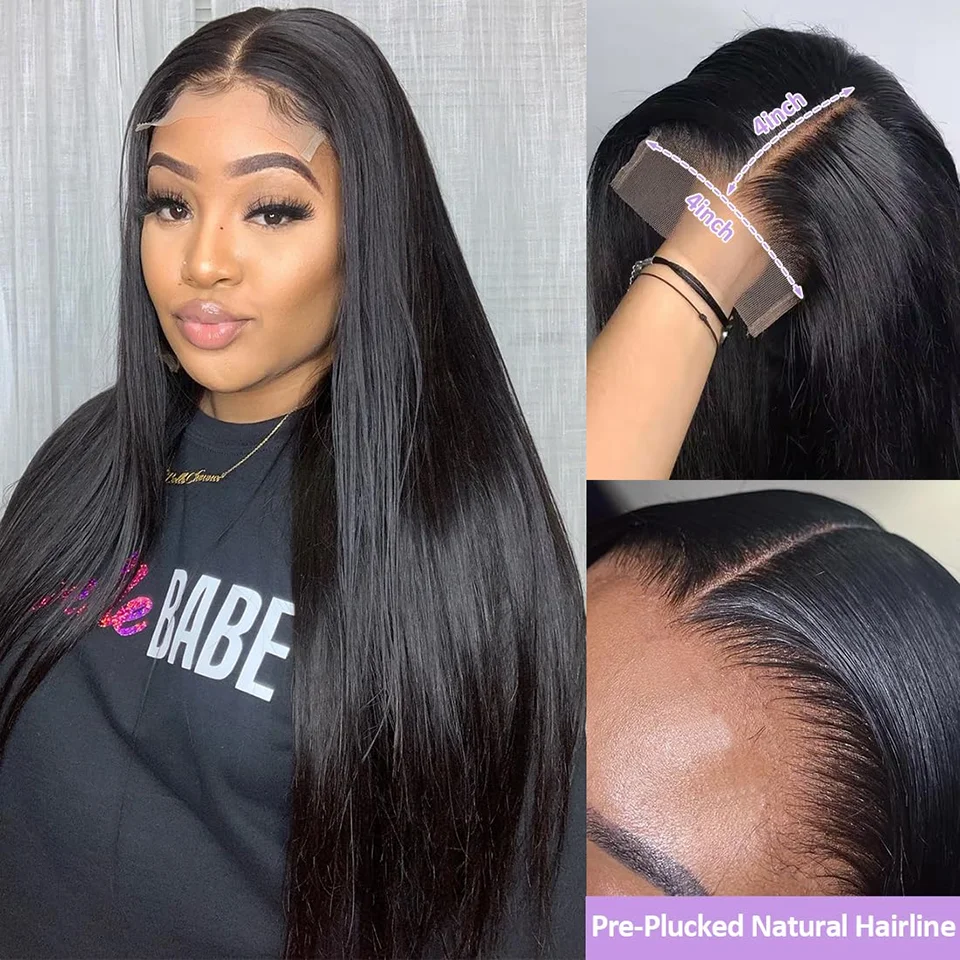 Long Straight Black Wigs 30inch Straight Wig 4x4 Lace Front Straight Human Hair Wigs 180 Density Hd Lace Frontal Straight Wigs
Long Straight Black Wigs 30inch Straight Wig 4x4 Lace Front Straight Human Hair Wigs 180 Density Hd Lace Frontal Straight Wigs