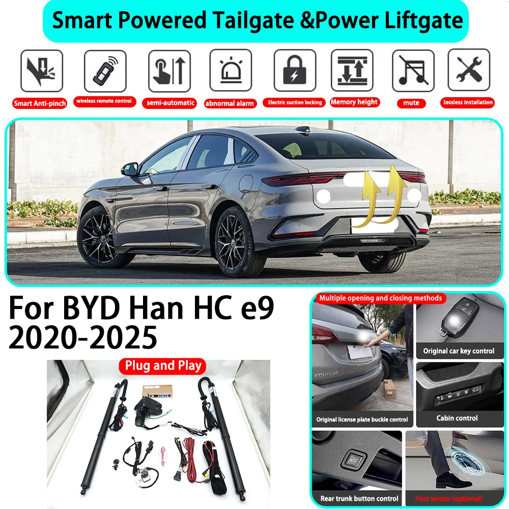 for BYD Han HC e9 2020-2025 OEM Smart Automatic Powered Tailgate Electric Power Tailgate Lift Kit Key Close Plug and Play
for BYD Han HC e9 2020-2025 OEM Smart Automatic Powered Tailgate Electric Power Tailgate Lift Kit Key Close Plug and Play