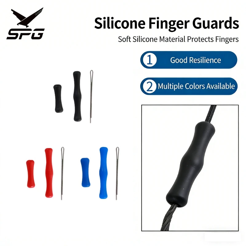 SPG Bow Finger Guard Archery Silicone Traditional Recurve Longbow Bowstring Rubber Saver Children Protector Tab Accessories
SPG Bow Finger Guard Archery Silicone Traditional Recurve Longbow Bowstring Rubber Saver Children Protector Tab Accessories