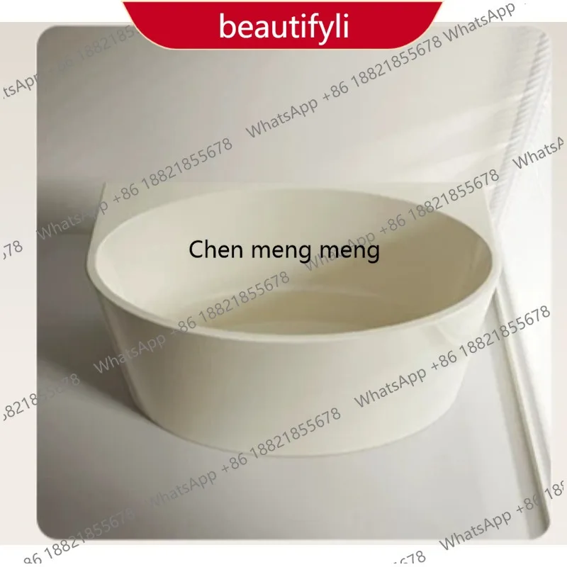 02 Milk white deep soaking bathtub household sitting acrylic independent Japanese mini movable
02 Milk white deep soaking bathtub household sitting acrylic independent Japanese mini movable