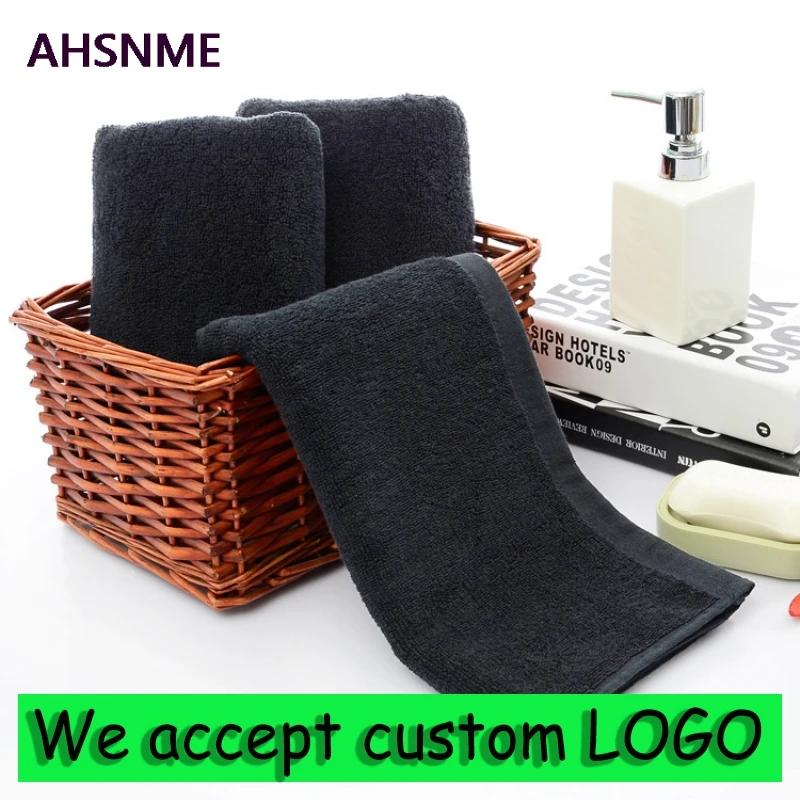 Professional Customized LOGO 100%Cotton Black bath towel Hand Towel Embroidery Name Personalized Towel Gift for Friends Family
Professional Customized LOGO 100%Cotton Black bath towel Hand Towel Embroidery Name Personalized Towel Gift for Friends Family